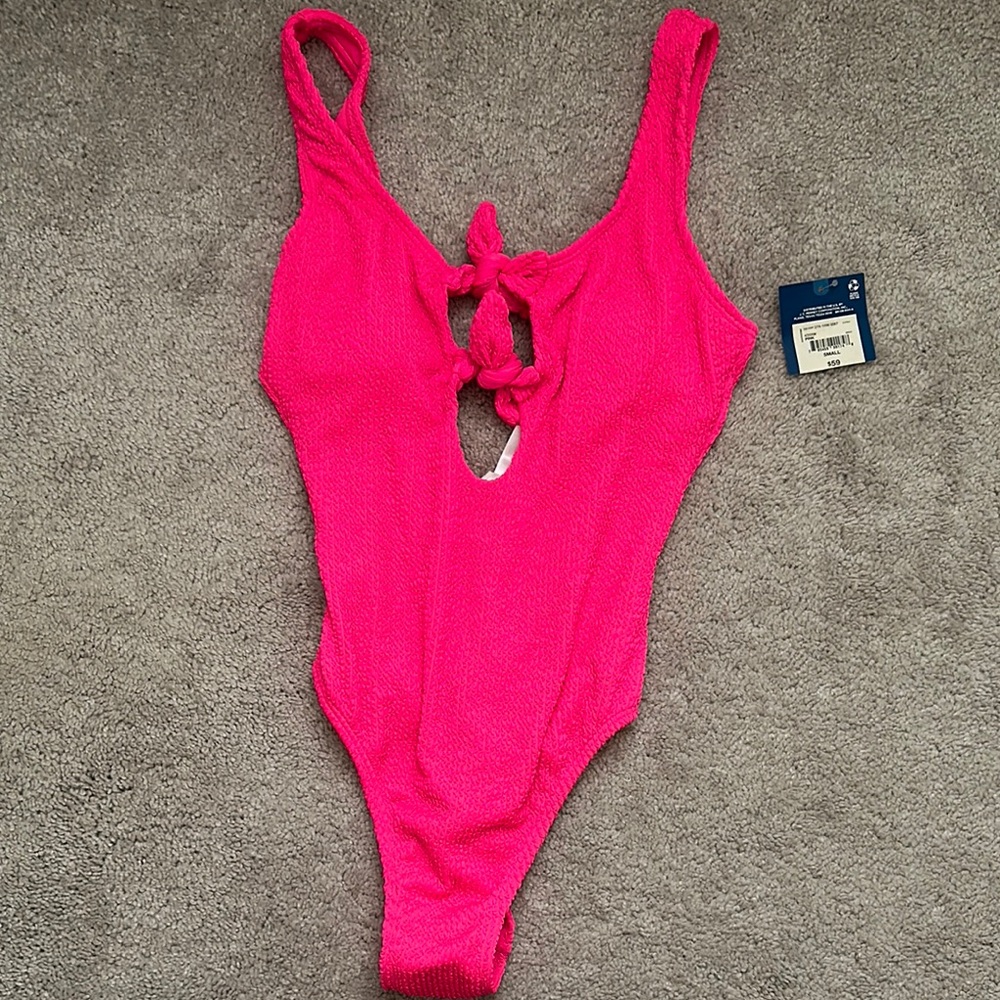 Arizona Jean Company Pink One Piece Swimsuit Classic Design
